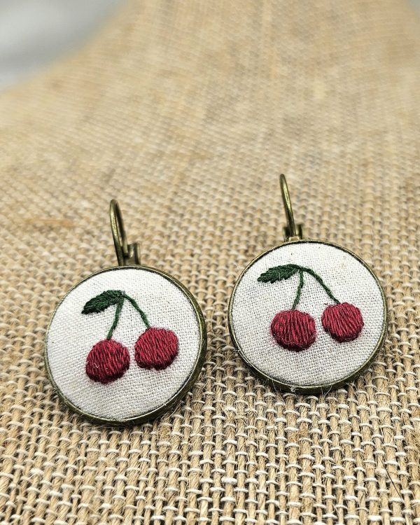 Cherry Bronze Earrings view 5