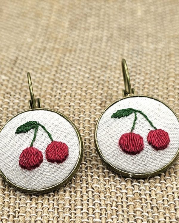 Cherry Bronze Earrings view 4