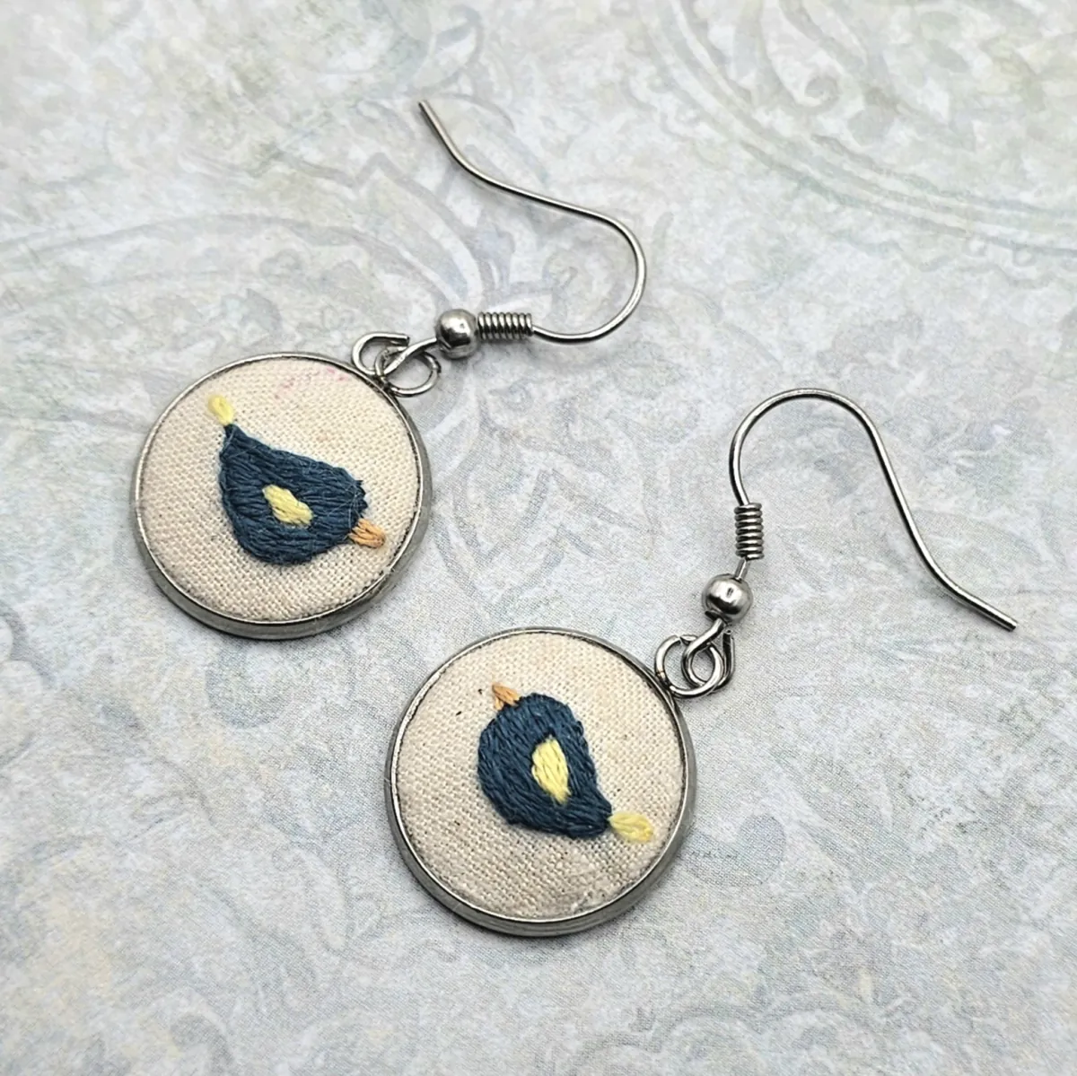 Little Bird Silver Earrings view 3