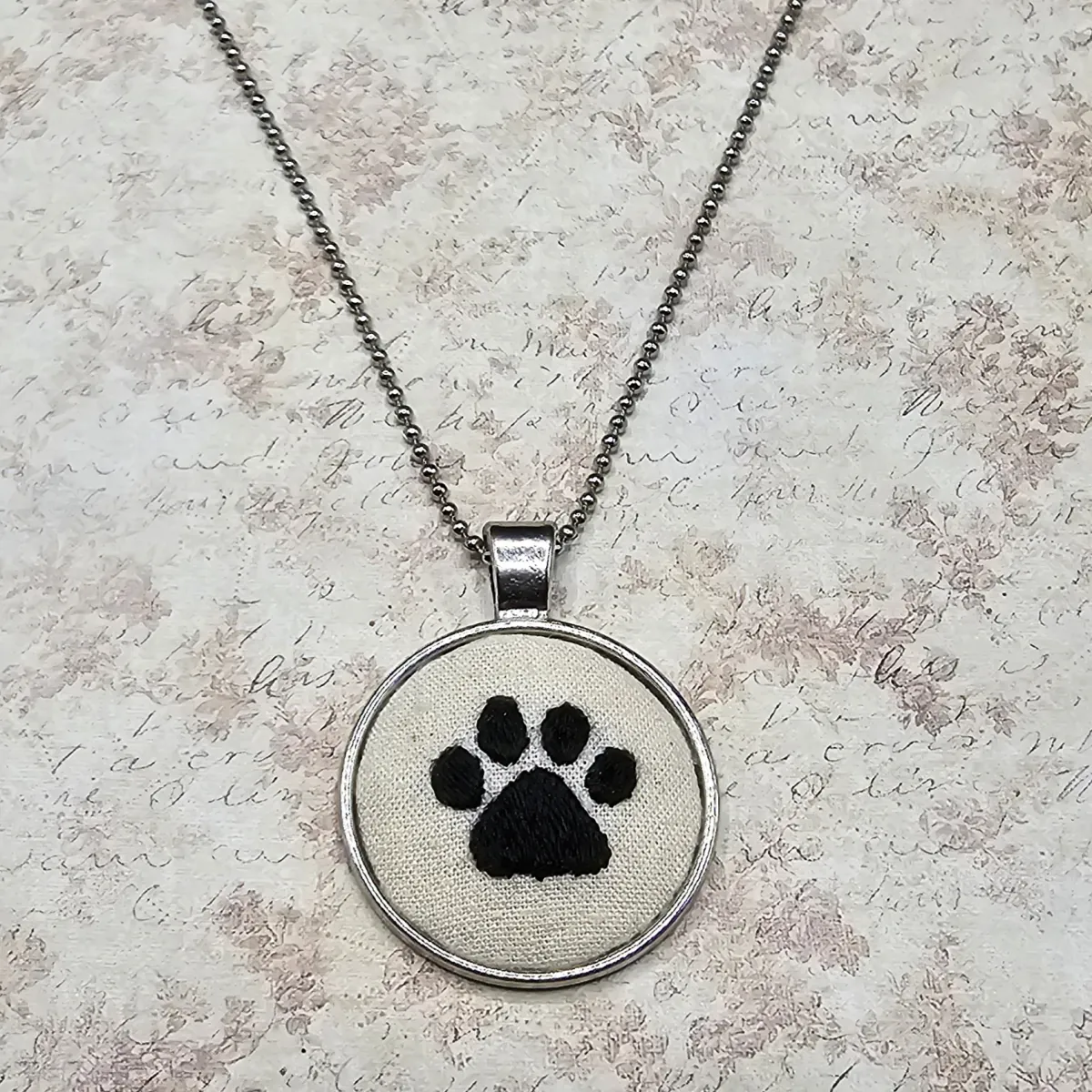 Paw Print Necklace view 3