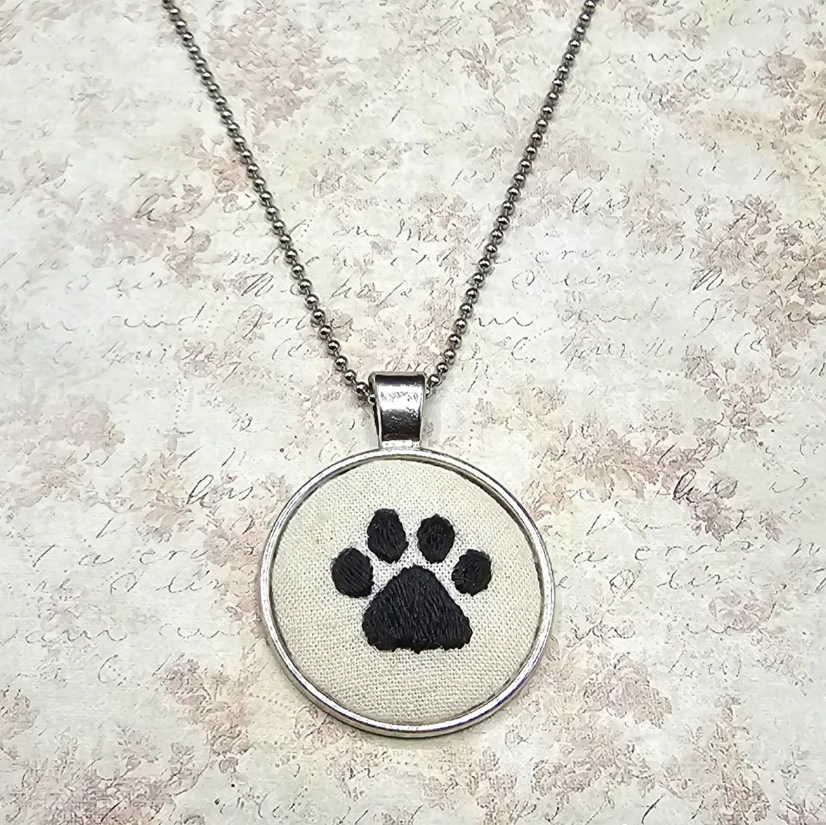 Paw Print Necklace view 4